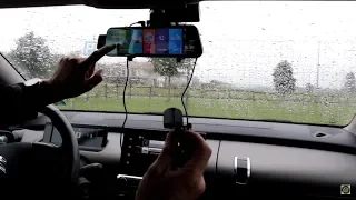 Retrovisore auto low cost con wifi android spotify navigatore dash cam retrocamera sim  hotspot 4G