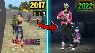 FREE FIRE PLAYER 2017 VS 2022 🧐 SEARCHING FROM 2017 OLD PLAYER UID #shorts