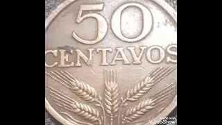 50 centavos 1975 portugal,coin value and price rare.