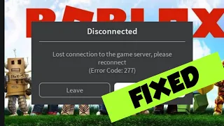 Roblox Disconnected Please Check Your Internet Connection With Error Code 277 In Windows