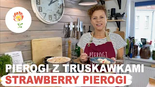 Polish pierogi - STRAWBERRY PIEROGI - how to make Polish food.