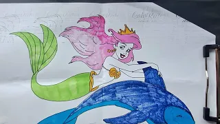 Ariel Coloring Page #DisneyPrincessColoringpage #coloringpage #picture