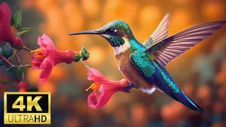 Small BIRDS 4K ULTRA HD with Names and Sounds - Amazon 4K Jungle Sounds | Scenic Relaxation Film