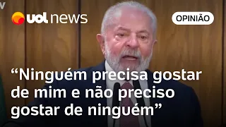 Lula fala em relação saudável com o Congresso e diz: 'Ninguém precisa gostar de mim'