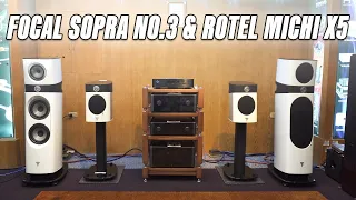 Focal Sopra No.3 & Rotel Michi X5 – Dàn hi-end có năng lượng và độ động choáng ngợp