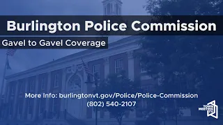 Burlington Police Commission - 9/27/2022