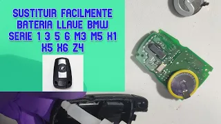 Reparación llave  BMW , cambio de batería 🔑  fácil y rápido!!