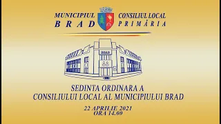 SEDINTA ORDINARA A CL BRAD - 22.04.2021 - ORA 14.00