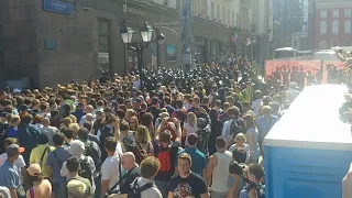 Столешников Переулок. Протест у Мэрии Москвы.