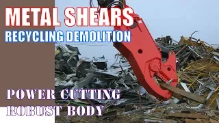 Scrap steel cutting shears -- metal recycling equipment