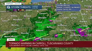 WATCH LIVE: Tornado Warnings issued for multiple counties in Northeast Ohio