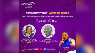 TOMORROW TODAY WEBINAR SERIES