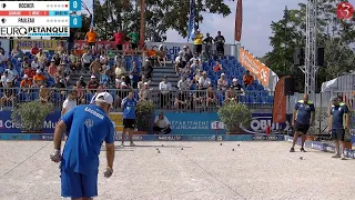 Cadrage ROCHER vs PAULEAU : Europétanque des Alpes-Maritimes 2022