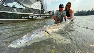 Sturgeon Fishing on the Fraser River! Catch and Release