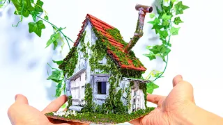 How to Make a DIY Fairy House Using Cardboard /Miniature House/DIY/Cardboard House/Making Mini House