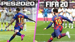 FIFA 20 vs PES 2020 | Free Kicks Comparison