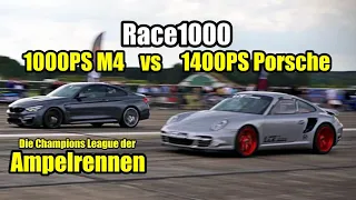 AMPELRENNEN der SCHNELLSTEN Autos Deutschlands - 2000PS GTR vs 1400PS Porsche vs 1000PS M4