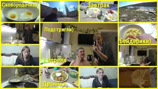 Влог, 1 апреля, Супер сковородка, Подстригли папку новой машинкой))) Наше меню на день