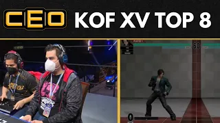 CEO 2022 KOF XV Top 8 (JWong, ViolentKain, Tamago, Pako, Romance, JuiceBox, FKang, Wero Asamiya)