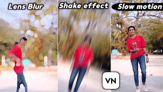 Lens blur & shake effect video editing | vn video editor telugu | vita app editing telugu