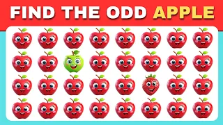 Find the ODD One Out - Fruit Edition 🍎🥑🥭 Easy, Medium, Hard