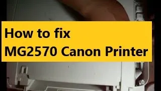 How to reset MG2570 Canon Printer