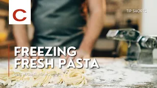 Freezing Fresh Pasta | Chef Michael Adams | Tips #shorts