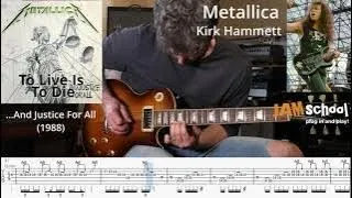 Metallica To Live Is To Die Kirk Hammett Guitar Solo With TAB