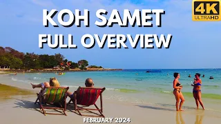 [4K] The best island near Bangkok and Pattaya.  Full overview Koh Samet, walking tour  February 2024