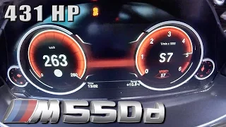 BMW M550d TOP SPEED & ACCELERATION 431 HP CHIP 0-263 km/h by AutoTopNL