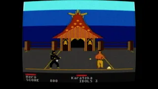 Ninja - 1986 Mastertronic - Atari 8 bit, 800XL, 65 XE, NTSC - complete walkthrough