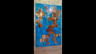 Epoxy Resin and Wood table top |#shorts