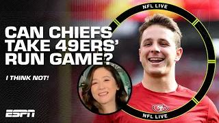 IT'S NOT LOOKING GOOD for the Chiefs on the ground vs. the 49ers' run game in SB LBVII 👀 | NFL Live