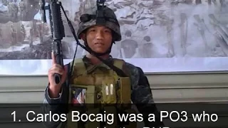 5 Facts who is SAF Trooper PO3 Carlos Bocaig