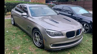 500+hp BMW 750Li vs Dodge Charger Hellcat