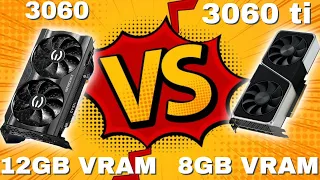 Nvidia RTX 3060 12GB VRAM vs RTX 3060 ti 8GB VRAM, Which to BUY?