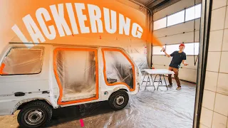 Katastrophe oder WIN? Bus mit 2K Sprühdose selbst lackieren | DIY Camper Komplettlackierung