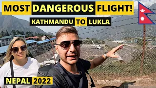 Flying From Kathmandu Nepal To Lukla 🇳🇵 (Most DANGEROUS Flight In The WORLD)