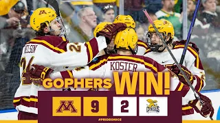 Highlights: Gopher Men's Hockey Explodes For 9 Goals in NCAA Regional Semifinals