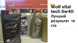 Моторное масло Wolf vital tech 5W40 / Лучший результат.