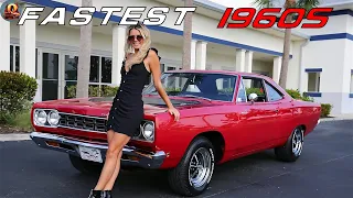 10 Quickest Muscle Cars Of The 1960s!| What They Cost Then vs Now