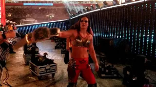 WWE WrestleMania 37 Nia Jax and Shayna Baszler Live Post Match Exit Night 2