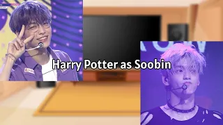 Characters Harry Potter react to Harry Potter as Soobin (AU DESCRIPTION)