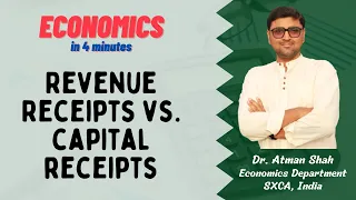 Revenue Receipts vs. Capital Receipts in Budget || Economics in 4 Minutes || Dr. Atman Shah || SXCA