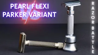 BATTLE - Pearl Flexi vs Parker Variant! Shaving Brush- Soft Synthetic HLS | Shaving with HomeLike