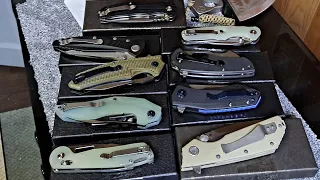 Let's check out a bunch of ef knives eafengrow knives one of the best affordable budget edc's