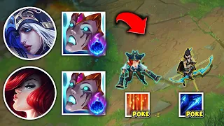 TURN OFF YOUR BRAIN WITH THIS MEGA POKE BOT COMP (NO SKILL REQUIRED) - League of Legends