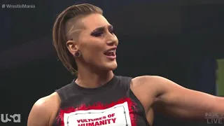 Rhea Ripley & Charlotte Flair Brawl - WWE NXT - 3/11/2020