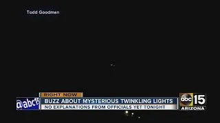 Mysterious lights in Arizona sky