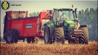 Épandage de fumier Deutz fahr/Sodimac x2